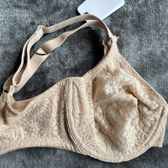 Never worn - with tags. Wacol "Halo Lace" bra cream 10DD - Picture 4 of 7